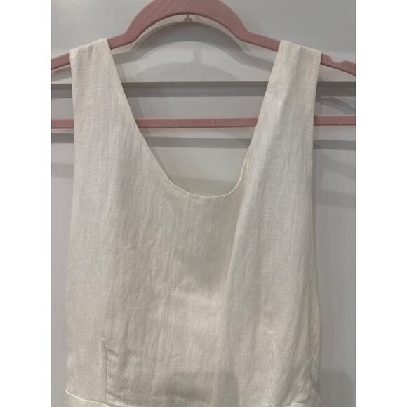 Lucca Couture Mini Dress with Side Lace Up Detail in White, M - Picture 3 of 9